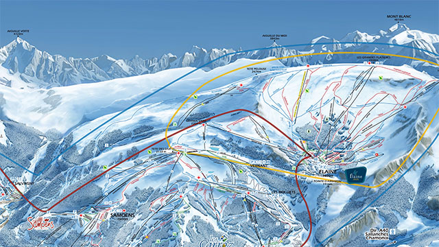 Le Grand Massif Piste Map